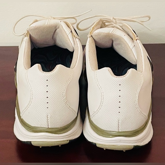 Men's FootJoy DryJoys Tour Golf Shoes White And Gold Size 8 Medium 99123 - Picture 5 of 8